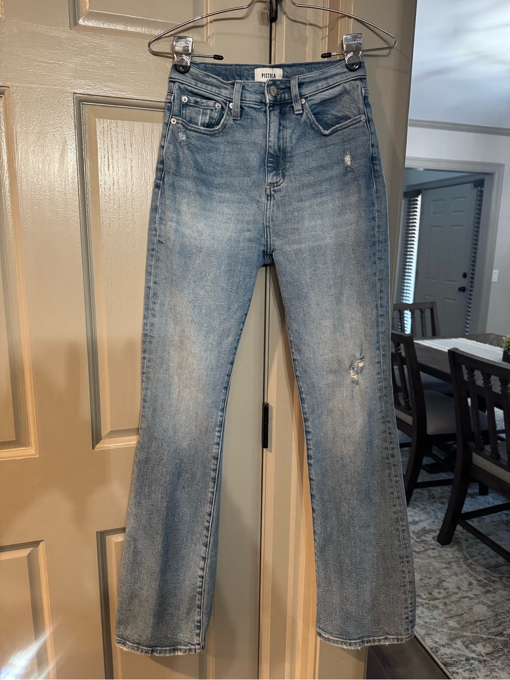 pistola Light Wash Flare Jeans